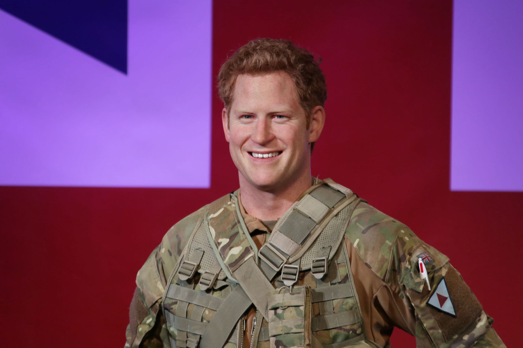 Britain Prince Harry Wax Figure Unveiling